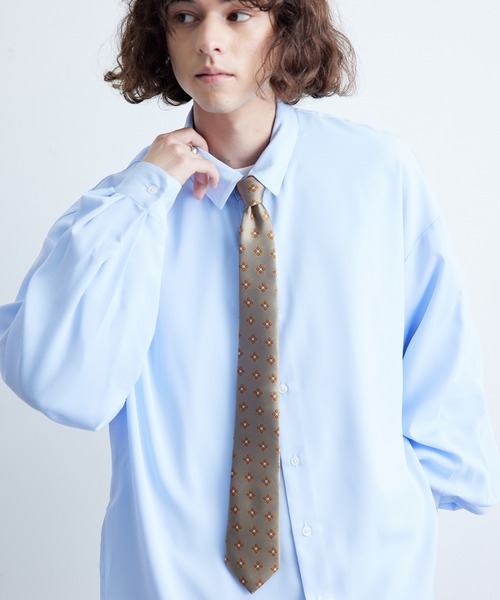 JUNRED(ジュンレッド)の「小紋柄ネクタイ(ネクタイ・メンズ・グリーン/ネイビー/ダークブラウン/グリーン系その他/ブルー系その他/ブラウン・FREE)」の20枚目の写真