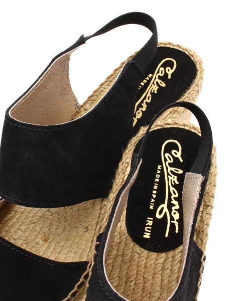 Calzanor（カルザノール）の「CALZANORウエッジソールエスパドリーユサンダル/705-CAL-2013A1304（サンダル・レディース・その他/ブラック・38/36/37）」の7枚目の写真