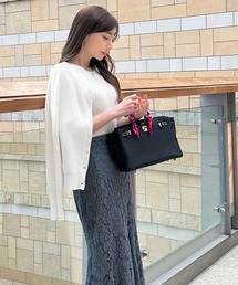 [ 岡部あゆみさんコラボ ]UVカットコットンレーヨンニットカーディガン