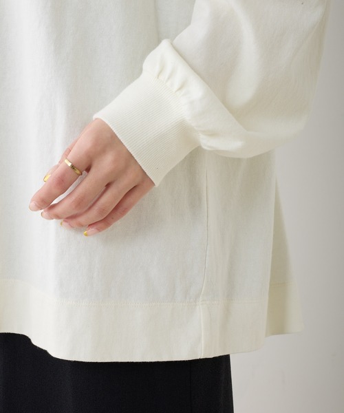 PUAL CE CIN（ピュアルセシン）の「ロゴプリント2WAYカットソー（Tシャツ/カットソー・レディース・ピンク/ベージュ/オフホワイト/ブルー・FREE）」の11枚目の写真