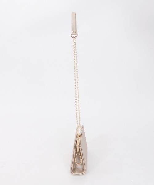 axes femme（アクシーズファム）の「パール金具クラッチバッグ（クラッチバッグ・レディース・ベージュ/ブラック・FREE）」の15枚目の写真