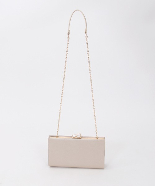 axes femme（アクシーズファム）の「パール金具クラッチバッグ（クラッチバッグ・レディース・ベージュ/ブラック・FREE）」の16枚目の写真