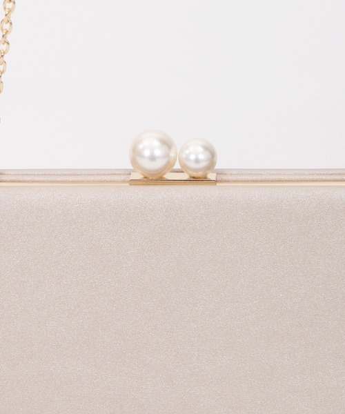 axes femme（アクシーズファム）の「パール金具クラッチバッグ（クラッチバッグ・レディース・ベージュ/ブラック・FREE）」の19枚目の写真