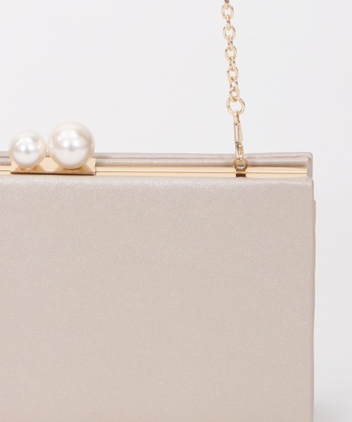axes femme（アクシーズファム）の「パール金具クラッチバッグ（クラッチバッグ・レディース・ベージュ/ブラック・FREE）」の20枚目の写真