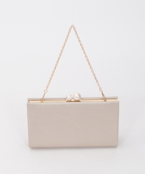 axes femme（アクシーズファム）の「パール金具クラッチバッグ（クラッチバッグ・レディース・ベージュ/ブラック・FREE）」の22枚目の写真