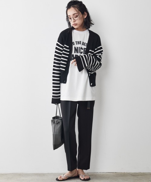 CHIC STYLE（シックスタイル）の「＜大きいサイズ＞ベルト付テーパードパンツ シックスタイル（その他パンツ・レディース・ブラック/モカ・L/LL/4L/5L/3L）」の16枚目の写真