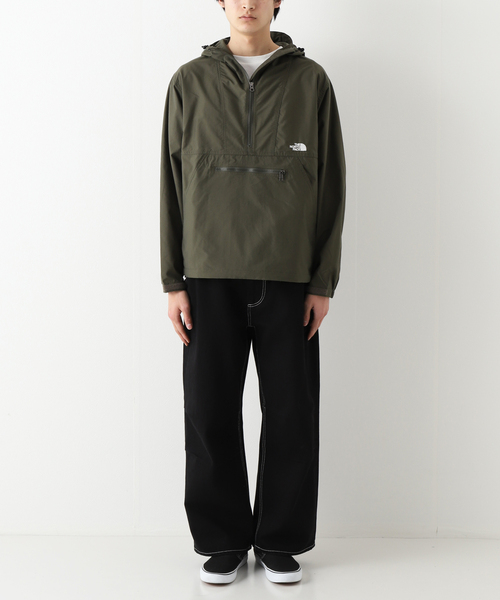 THE NORTH FACE(ザノースフェイス)の「【THE NORTH FACE / ザ ノースフェイス】Compact Anorak(マウンテンパーカー・メンズ・カーキ/ブラック・LARGE/MEDIUM/X-LARGE)」の4枚目の写真