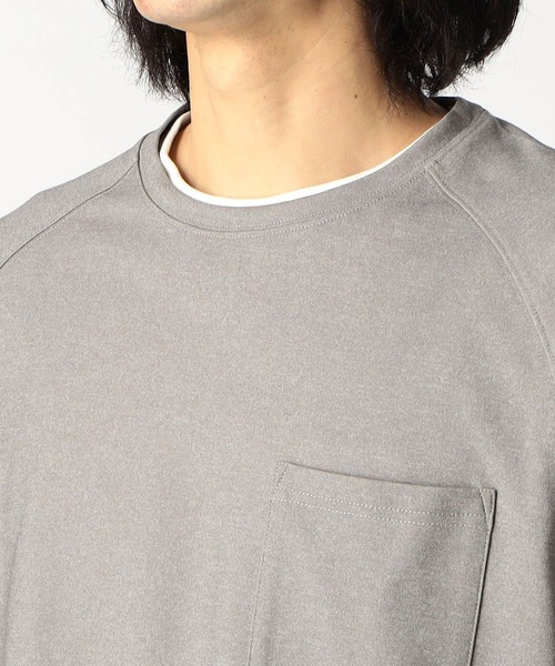 Grand PARK(グランドパーク)の「圧縮マイクロ鹿の子半袖スウェット(セットアップ対応アイテム)(Tシャツ/カットソー・メンズ・ブラック/ホワイト/ネイビー/グレー・X-LARGE/MEDIUM/LARGE)」の9枚目の写真