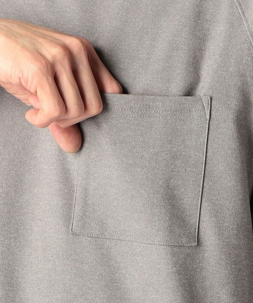 Grand PARK(グランドパーク)の「圧縮マイクロ鹿の子半袖スウェット(セットアップ対応アイテム)(Tシャツ/カットソー・メンズ・ブラック/ホワイト/ネイビー/グレー・X-LARGE/MEDIUM/LARGE)」の10枚目の写真