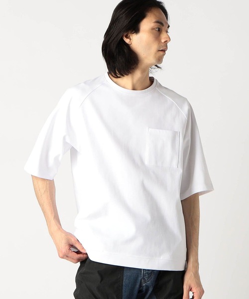 Grand PARK(グランドパーク)の「圧縮マイクロ鹿の子半袖スウェット(セットアップ対応アイテム)(Tシャツ/カットソー・メンズ・ブラック/ホワイト/ネイビー/グレー・X-LARGE/MEDIUM/LARGE)」の18枚目の写真