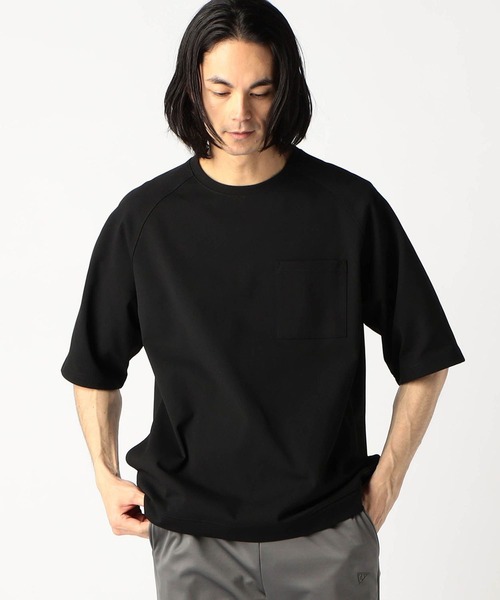 Grand PARK(グランドパーク)の「圧縮マイクロ鹿の子半袖スウェット(セットアップ対応アイテム)(Tシャツ/カットソー・メンズ・ブラック/ホワイト/ネイビー/グレー・X-LARGE/MEDIUM/LARGE)」の19枚目の写真