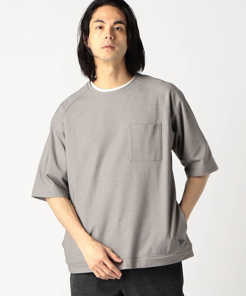 Grand PARK(グランドパーク)の「圧縮マイクロ鹿の子半袖スウェット(セットアップ対応アイテム)(Tシャツ/カットソー・メンズ・ブラック/ホワイト/ネイビー/グレー・X-LARGE/MEDIUM/LARGE)」の20枚目の写真