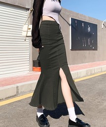 ストレッチデニムマーメードスカート