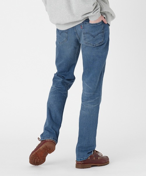 LEVI 514 リメイクパンツ Levi's 514 フラップポケット デニムパンツ ストレート レザー