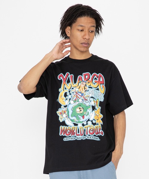 大人気 WORLD TOUR S/S TEE XLARGE 早い者勝ち 完売必須 XLARGE（エクストララージ）の「WORLD TOUR S/S TEE（Tシャツ