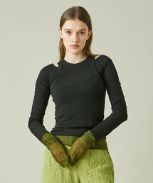 【muller of yoshiokubo/ミュラーオブヨシオクボ】レイヤースーパーロングトップ