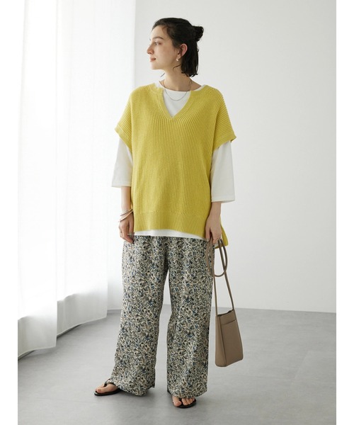CRAFT STANDARD BOUTIQUE(クラフトスタンダードブティック)の「総花柄イージーパンツ ◆(その他パンツ・レディース・ナチュラル/イエロー・FREE)」の20枚目の写真