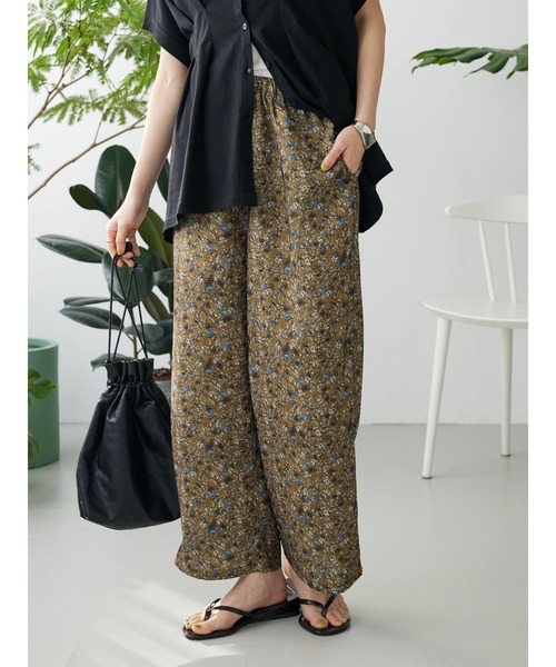 CRAFT STANDARD BOUTIQUE(クラフトスタンダードブティック)の「総花柄イージーパンツ ◆(その他パンツ・レディース・ナチュラル/イエロー・FREE)」の11枚目の写真