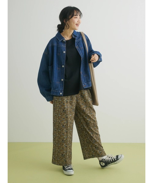 CRAFT STANDARD BOUTIQUE(クラフトスタンダードブティック)の「総花柄イージーパンツ ◆(その他パンツ・レディース・ナチュラル/イエロー・FREE)」の6枚目の写真