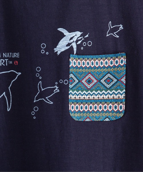 Blue Standard (ブルースタンダード)の「【BLUE STANDARD/ブルースタンダード】別注 ペンギンポケット付き Tシャツ ジャガード スラブ さらさら素材(Tシャツ/カットソー・メンズ・その他4/その他3/その他2/その他1/その他・LARGE/SMALL/X-LARGE/MEDIUM)」の19枚目の写真