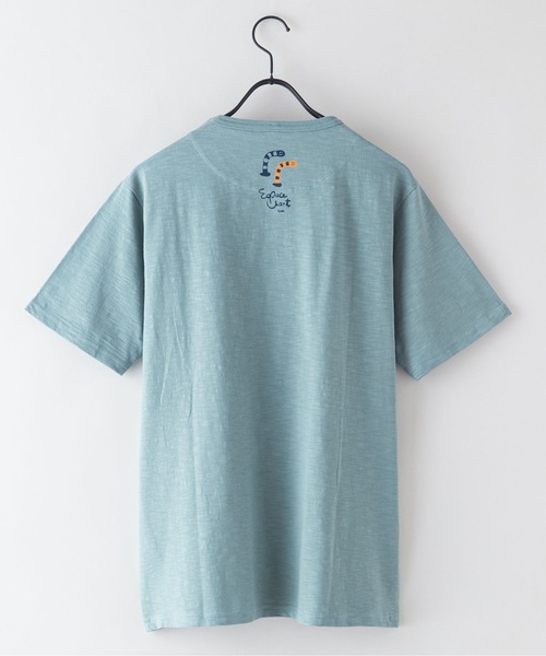 Blue Standard (ブルースタンダード)の「【BLUE STANDARD/ブルースタンダード】別注 ペンギンポケット付き Tシャツ ジャガード スラブ さらさら素材(Tシャツ/カットソー・メンズ・その他4/その他3/その他2/その他1/その他・LARGE/SMALL/X-LARGE/MEDIUM)」の12枚目の写真