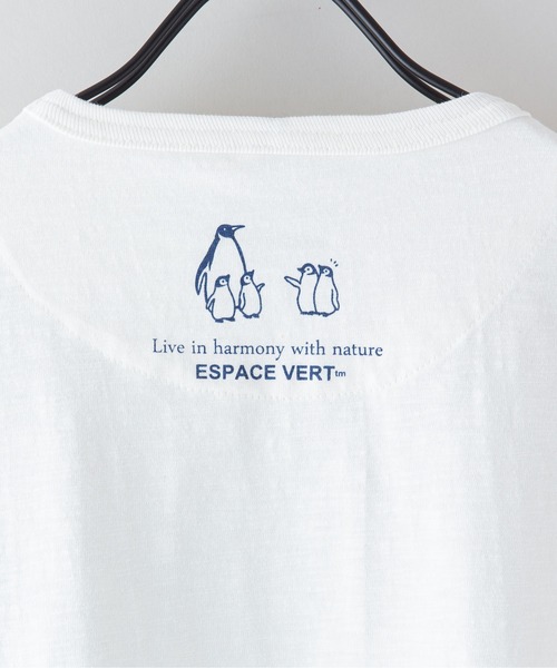 Blue Standard (ブルースタンダード)の「【BLUE STANDARD/ブルースタンダード】別注 ペンギンポケット付き Tシャツ ジャガード スラブ さらさら素材(Tシャツ/カットソー・メンズ・その他4/その他3/その他2/その他1/その他・LARGE/SMALL/X-LARGE/MEDIUM)」の17枚目の写真