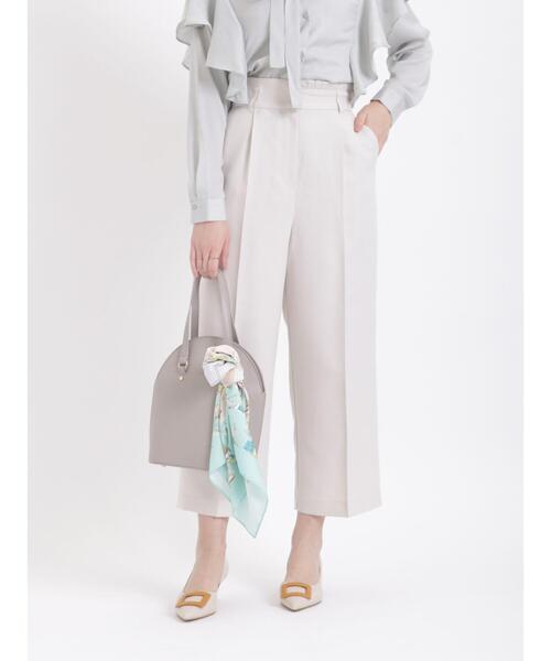 Te chichi(テチチ)の「麻調フリルベルトワイドクロップトパンツ(その他パンツ・レディース・ベージュ/ネイビー/グリーン・SMALL/MEDIUM)」の8枚目の写真