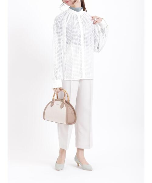 Te chichi(テチチ)の「麻調フリルベルトワイドクロップトパンツ(その他パンツ・レディース・ベージュ/ネイビー/グリーン・SMALL/MEDIUM)」の10枚目の写真