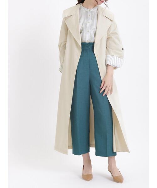 Te chichi(テチチ)の「麻調フリルベルトワイドクロップトパンツ(その他パンツ・レディース・ベージュ/ネイビー/グリーン・SMALL/MEDIUM)」の14枚目の写真
