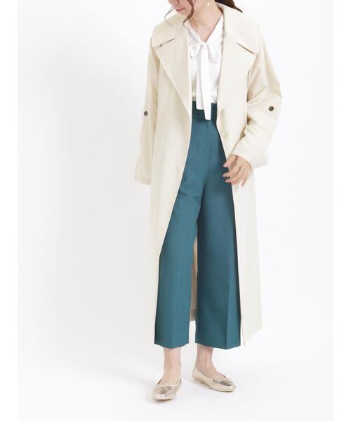 Te chichi(テチチ)の「麻調フリルベルトワイドクロップトパンツ(その他パンツ・レディース・ベージュ/ネイビー/グリーン・SMALL/MEDIUM)」の15枚目の写真