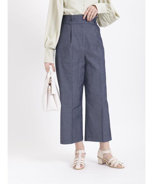 Te chichi(テチチ)の「麻調フリルベルトワイドクロップトパンツ(その他パンツ・レディース・ベージュ/ネイビー/グリーン・SMALL/MEDIUM)」の18枚目の写真