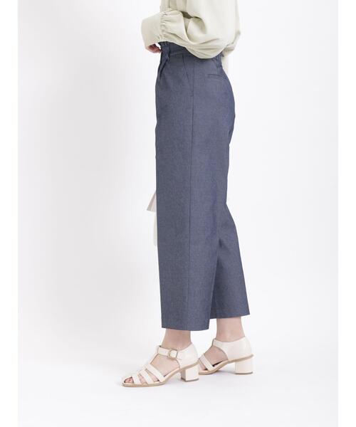 Te chichi(テチチ)の「麻調フリルベルトワイドクロップトパンツ(その他パンツ・レディース・ベージュ/ネイビー/グリーン・SMALL/MEDIUM)」の20枚目の写真