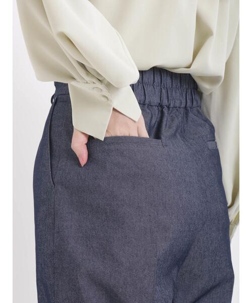 Te chichi(テチチ)の「麻調フリルベルトワイドクロップトパンツ(その他パンツ・レディース・ベージュ/ネイビー/グリーン・SMALL/MEDIUM)」の5枚目の写真
