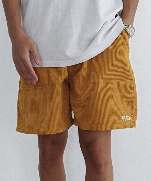 FLEX(フレックス)の「【FLEX】Corduroy short pants(その他パンツ・メンズ・アイボリー/ライトグレー/ライトブルー/ブラック/マスタード・LARGE/X-LARGE/MEDIUM)」の5枚目の写真
