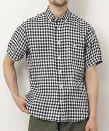 NOLLEY'S goodman | クジラ刺しゅう リネンボタンダウン半袖シャツ(シャツ/ブラウス)