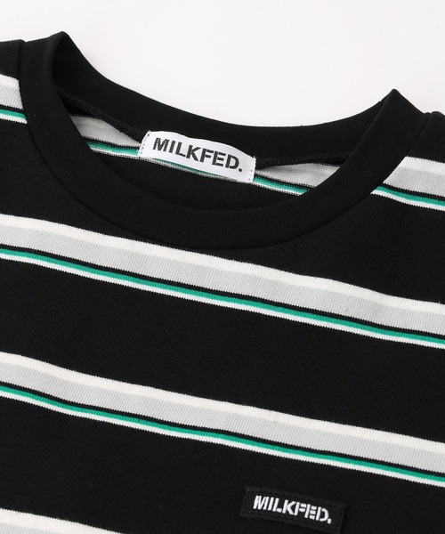 MILKFED.（ミルクフェド）の「MULTI STRIPED TUNIC（チュニック・レディース・グリーン/ブラック・ONE SIZE）」の7枚目の写真