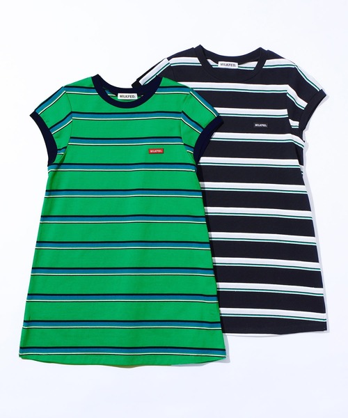 MILKFED.（ミルクフェド）の「MULTI STRIPED TUNIC（チュニック・レディース・グリーン/ブラック・ONE SIZE）」の9枚目の写真