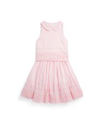 POLO RALPH LAUREN CHILDRENSWEAR（ポロ ラルフ ローレン チルドレンズウェア）の「エンブロイダード コットンブレンド トップス & スカート（ワンピース・キッズ）」