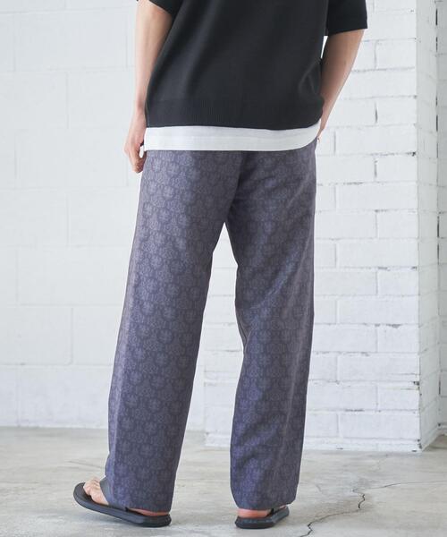 coen（コーエン）の「ダマスク柄プリントパンツ（スラックス・メンズ・ネイビー/ダークグレー・XL/M/L/S）」の16枚目の写真