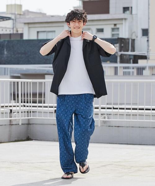 coen（コーエン）の「ダマスク柄プリントパンツ（スラックス・メンズ・ネイビー/ダークグレー・XL/M/L/S）」の15枚目の写真