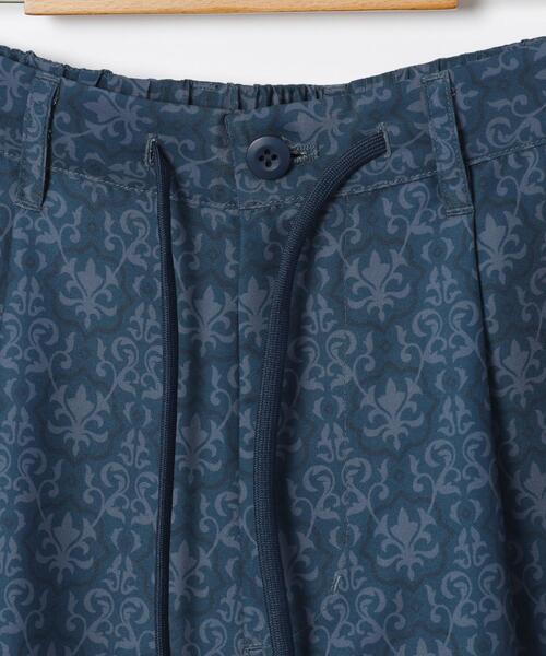 coen（コーエン）の「ダマスク柄プリントパンツ（スラックス・メンズ・ネイビー/ダークグレー・XL/M/L/S）」の9枚目の写真