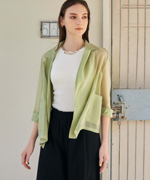 EIMY ISTOIRE（エイミーイストワール）の「カップインタンクトップ（タンクトップ・レディース・ブラック/ホワイト/ベージュ・FREE）」の5枚目の写真