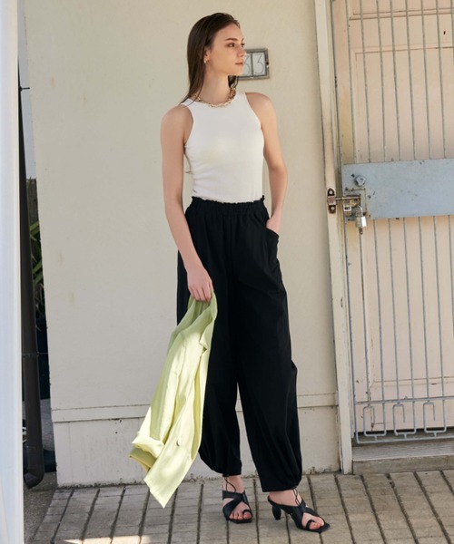 EIMY ISTOIRE（エイミーイストワール）の「カップインタンクトップ（タンクトップ・レディース・ブラック/ホワイト/ベージュ・FREE）」の7枚目の写真