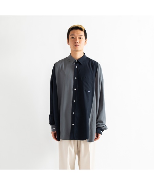 APPLEBUM（アップルバム）の「Switching Shirt（シャツ/ブラウス・メンズ・ベージュ/ネイビー・MEDIUM/LARGE/X-LARGE）」の20枚目の写真