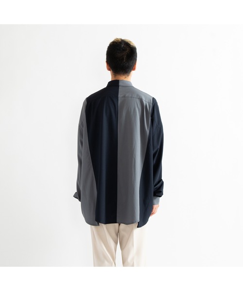APPLEBUM（アップルバム）の「Switching Shirt（シャツ/ブラウス・メンズ・ベージュ/ネイビー・MEDIUM/LARGE/X-LARGE）」の22枚目の写真