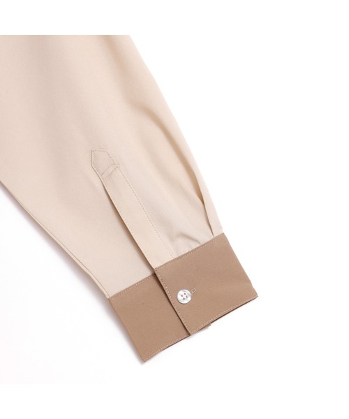 APPLEBUM（アップルバム）の「Switching Shirt（シャツ/ブラウス・メンズ・ベージュ/ネイビー・MEDIUM/LARGE/X-LARGE）」の5枚目の写真