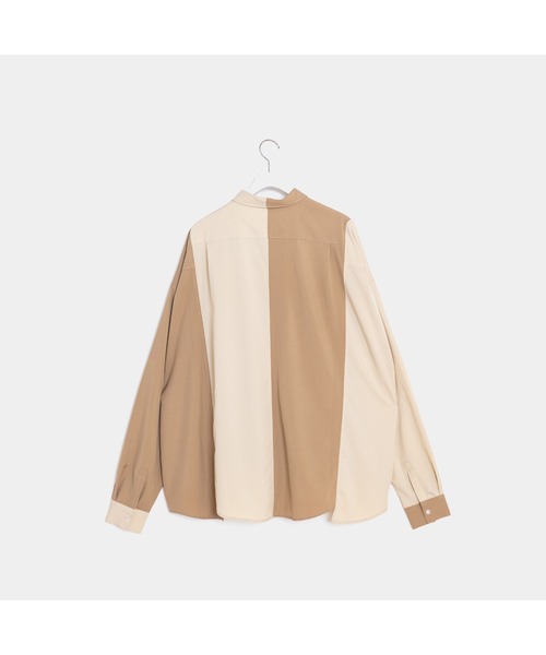 APPLEBUM（アップルバム）の「Switching Shirt（シャツ/ブラウス・メンズ・ベージュ/ネイビー・MEDIUM/LARGE/X-LARGE）」の9枚目の写真