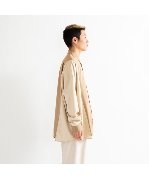 APPLEBUM（アップルバム）の「Switching Shirt（シャツ/ブラウス・メンズ・ベージュ/ネイビー・MEDIUM/LARGE/X-LARGE）」の11枚目の写真