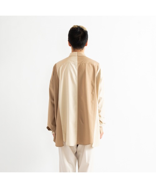 APPLEBUM（アップルバム）の「Switching Shirt（シャツ/ブラウス・メンズ・ベージュ/ネイビー・MEDIUM/LARGE/X-LARGE）」の12枚目の写真