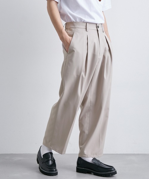  j.n.r.d（ジェー・エヌ・アール・ディー）の「【セットアップ対応】j.n.r.d/AIRYFLOATエアフロートワイドアンクルパンツ（スラックス・メンズ・ブラック/ベージュ/ライトグレー・L/S/M）」の8枚目の写真